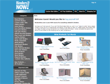 Tablet Screenshot of bindersnow.com